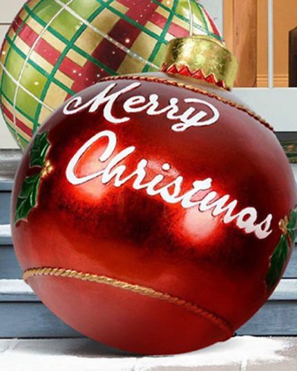 Christmas Ornament Ball Outdoor Pvc 60CM Inflatable Decorated Ball PVC Giant Big Large Balls Xmas Tree Decorations Toy Ball