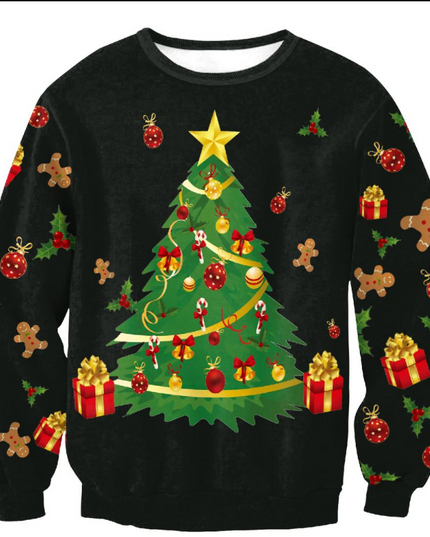 UGLY CHRISTMAS SWEATER Vacation Santa Elf Funny Womens Men Sweaters Tops Autumn Winter Clothing