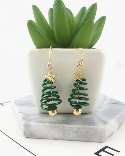 Christmas Earrings Tree Star DIY Earrings