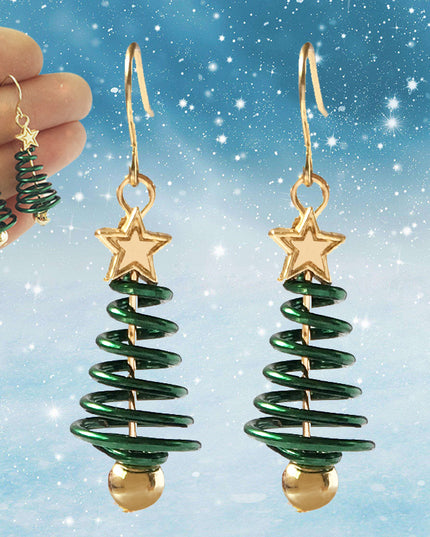 Christmas Earrings Tree Star DIY Earrings