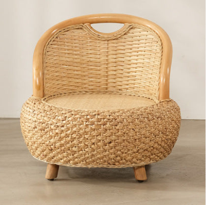 Stylish Bamboo Rattan Furniture – Legless or Leggy Seat for Modern Living Spaces