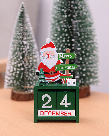 Christmas wooden calendar decorations