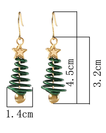 Christmas Earrings Tree Star DIY Earrings