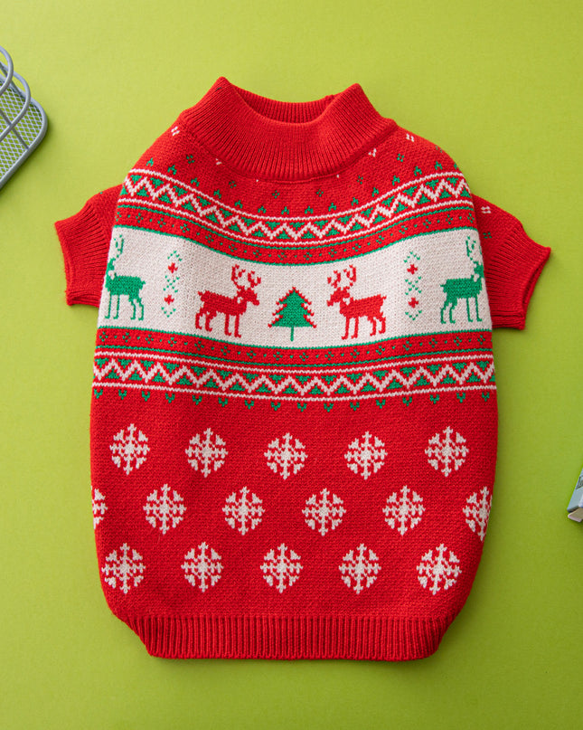 Christmas Tree Elk Christmas Dog Sweater