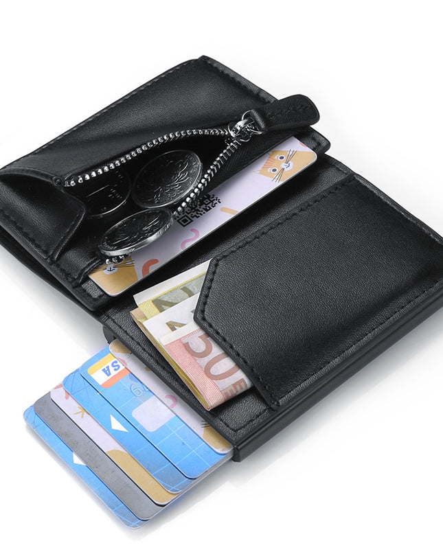 3-fold magnetic coin purse wallet