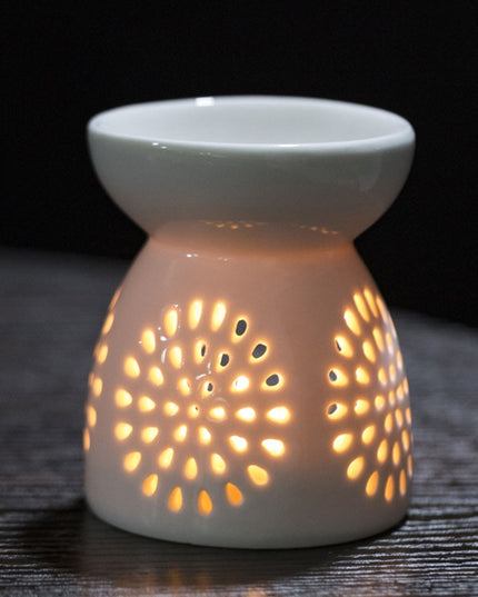 Ceramic Candle Aromatherapy Furnace Lamp Essential Oil Furnace Household Romantic Burner Melt Wax Warmer Diffuser Home Decor