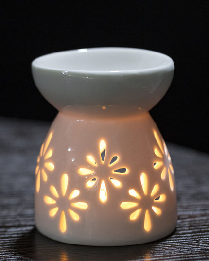 Ceramic Candle Aromatherapy Furnace Lamp Essential Oil Furnace Household Romantic Burner Melt Wax Warmer Diffuser Home Decor