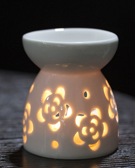 Ceramic Candle Aromatherapy Furnace Lamp Essential Oil Furnace Household Romantic Burner Melt Wax Warmer Diffuser Home Decor