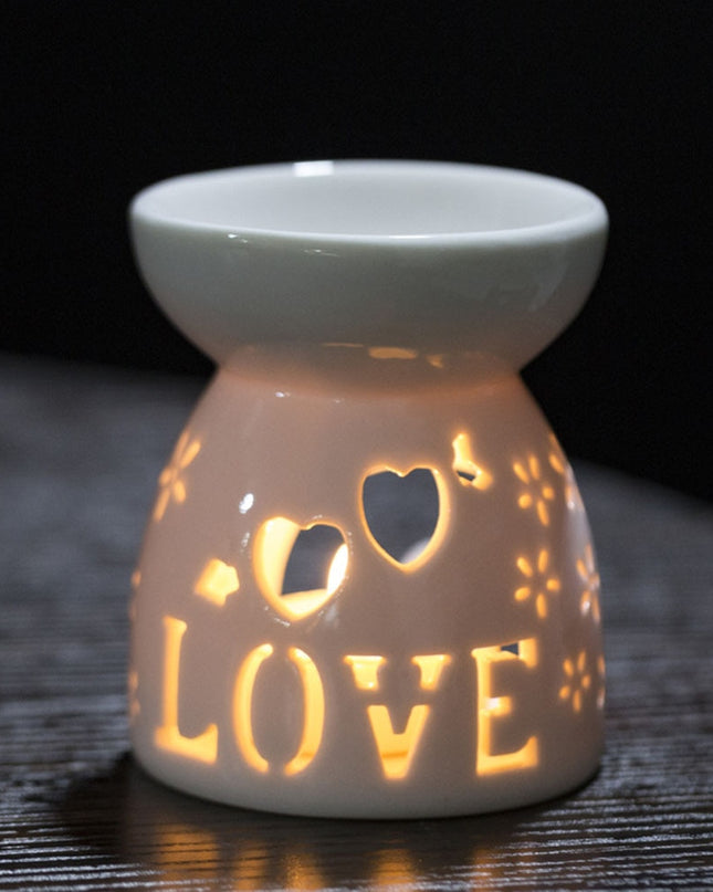 Ceramic Candle Aromatherapy Furnace Lamp Essential Oil Furnace Household Romantic Burner Melt Wax Warmer Diffuser Home Decor