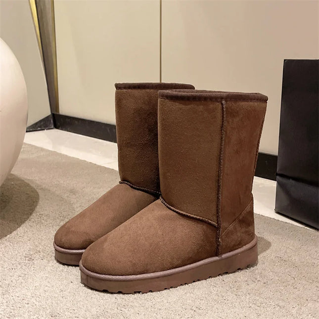 2023 New Style Winter Snow Boots Women Anti Slip Casual Woman Shoe Winter Boot Female Warm Plush Mid-calf Boots Long Botas Mujer