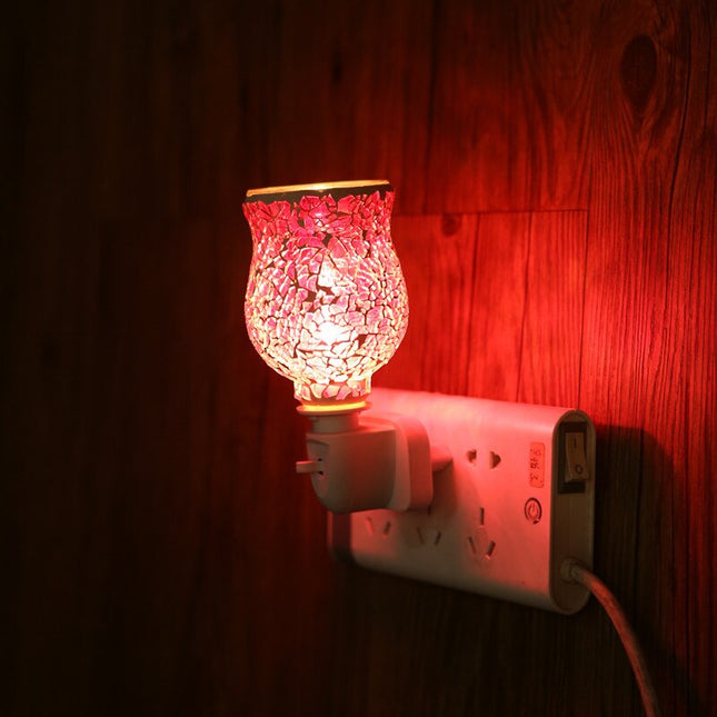 3D Colorful Aromatherapy Lamp Fireworks Electric Plug In Led Light Diffuser Burner Melt Warmer Gypsophila Melt Oil Wax Aroma
