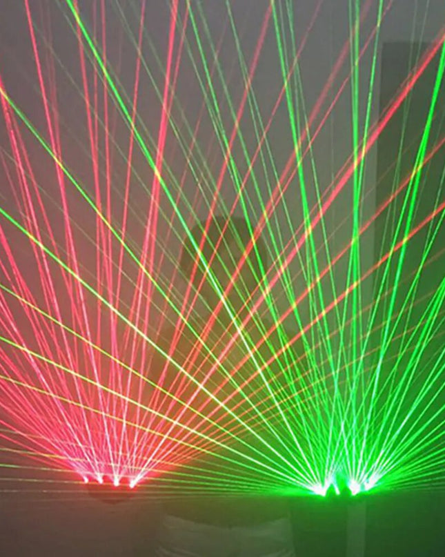 Laser Gloves Rechargeable Powered Laser Lamp Stage Light Dancing Stage DJ Party Shows LED Luminous Gloves Green Red Laser