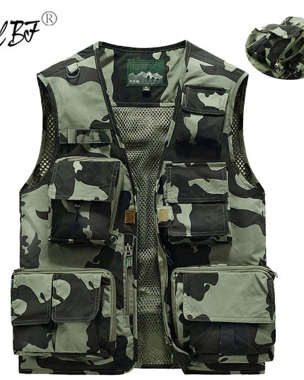 Multi Pocket Fishing Vests Quick Breathable Outdoor Mesh Jackets Photography Hiking Vest Outdoor Sport Men Breathable Vest