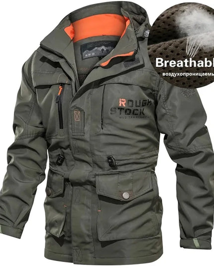 Military Bomber Jacket Mens Breathable Quick Dry Multi-pocket Tactical Jackets Windbreaker Waterproof Outdoor Coats Big Size 5XL