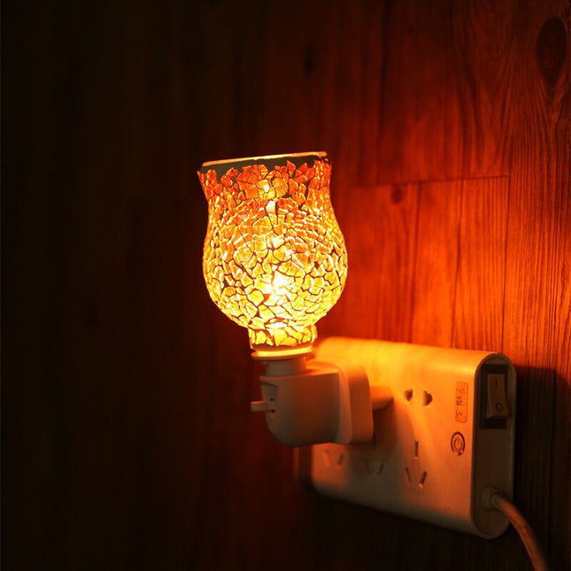 3D Colorful Aromatherapy Lamp Fireworks Electric Plug In Led Light Diffuser Burner Melt Warmer Gypsophila Melt Oil Wax Aroma