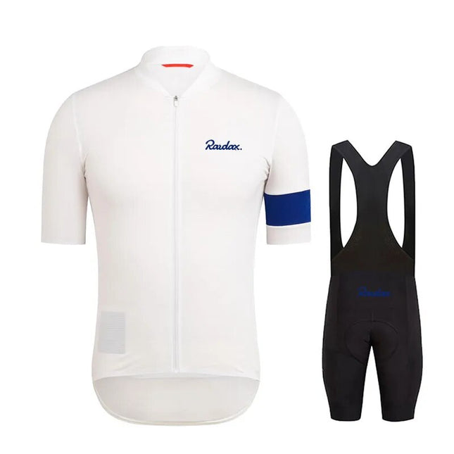 Raudax 2023 Men Short Sleeve Jersey Sets Ropa Ciclismo Hombre Summer Cycling Clothing Triathlon Bib Shorts Suit Bike Uniform