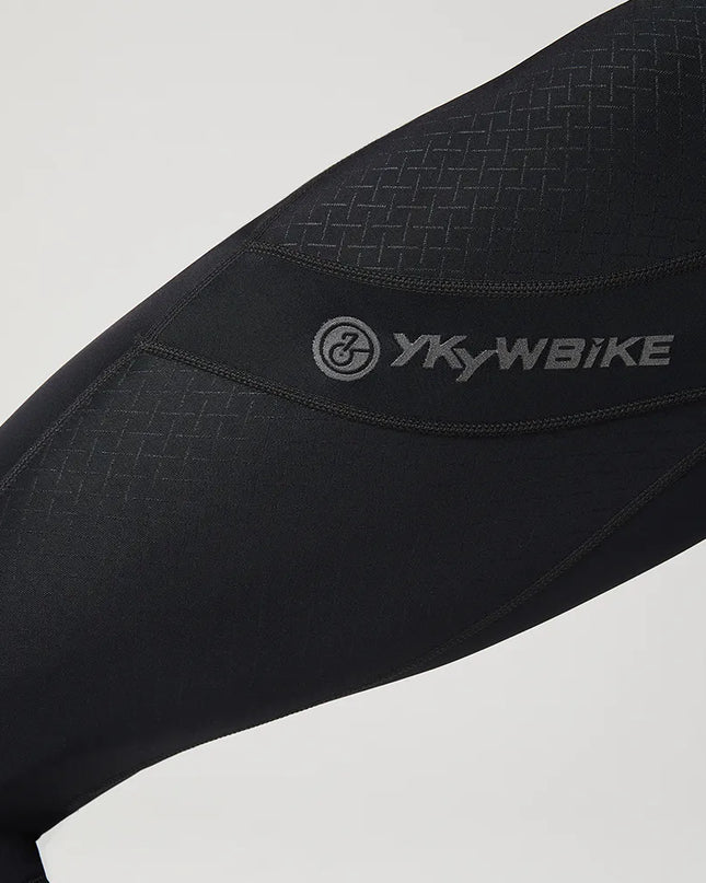 YKYWBIKE Men Cycling Bib Pants Spring Autumn PRO Bike Long Cool Breathable Ride Trousers Quick Dry Road Tight MTB