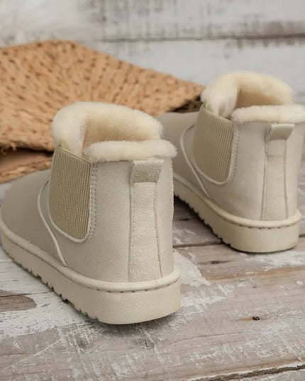 Women Snow Boots Warm Plush Slip-on Solid Plus Size Fashion Female Ankle Boot Ladies Winter Comfortable Women's Cotton Shoes NEW