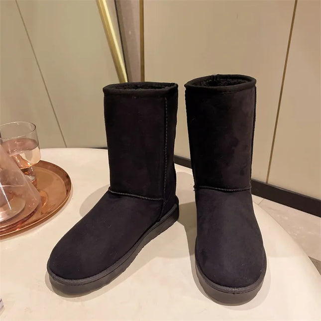 2023 New Style Winter Snow Boots Women Anti Slip Casual Woman Shoe Winter Boot Female Warm Plush Mid-calf Boots Long Botas Mujer