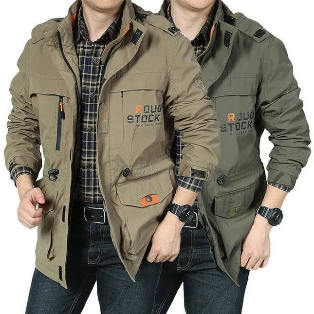 Military Bomber Jacket Mens Breathable Quick Dry Multi-pocket Tactical Jackets Windbreaker Waterproof Outdoor Coats Big Size 5XL