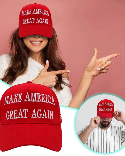 MAGA 2024 Red Cap - Make America Great Again Adjustable Hat