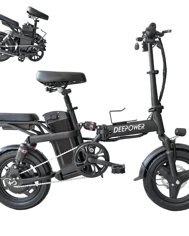 Powerful 400W Fat Tire Foldable Electric Bike | 48V 30AH Battery | Urban Commuter E-Bike for Adults