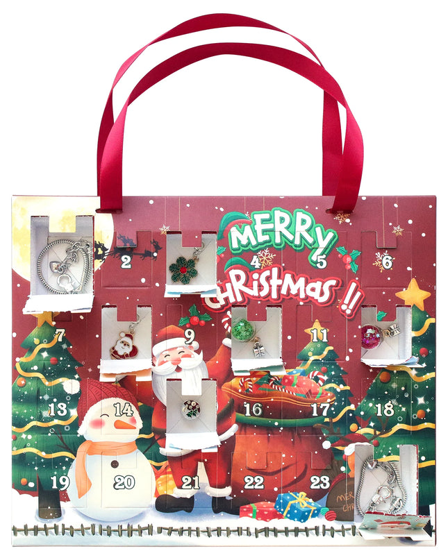 Christmas Blind Box 24 Days Countdown Children's Bracelet -DIY Creative Handmade Blind Box Exquisite Gift Box Set