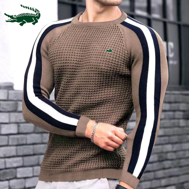 High quality Spring and Autumn men's long sleeved T-shirt Fashion casual sports round neck fitness running long sleeved T-shirt