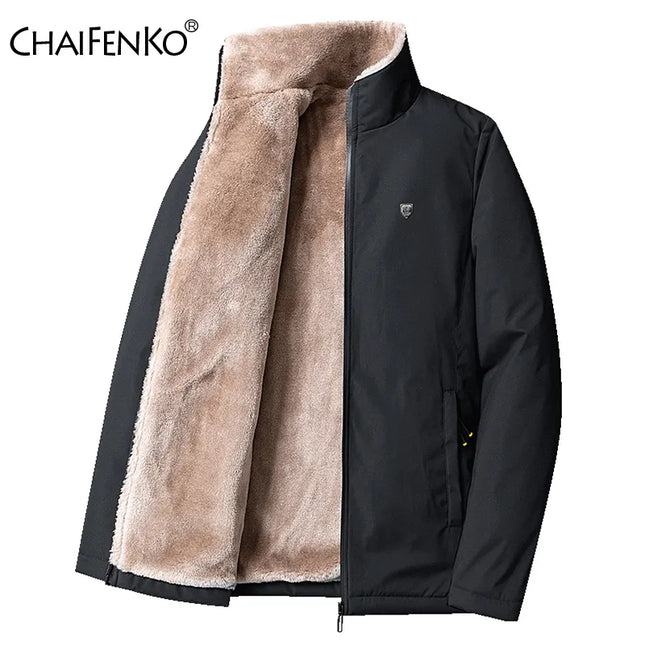 Men 2023 Winter Windproof Warm Thick Fleece Jacket Men Fashion Casual Coat Men Autumn Brand Outwear Outdoor Classic Jacket Men