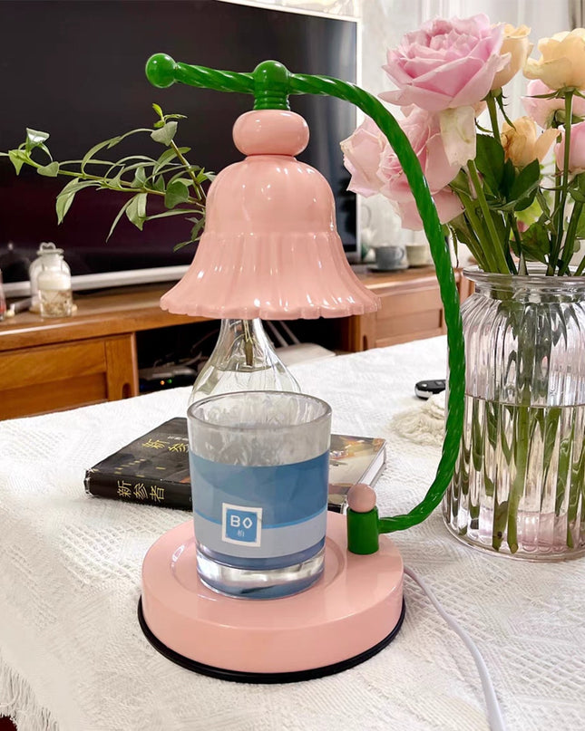 Pink Electric Wax Melt Candle Warmer Lamp Bedside Melter Creative Table Lamps Dimmable Aromatherapy Lamp Candle Fragrance Light