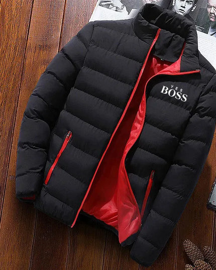 Thick Men New Warm Parka Jackets Winter Casual Men's Outwear Coats Solid Stand Collar Male Windbreak Cotton Padded Down Jacket