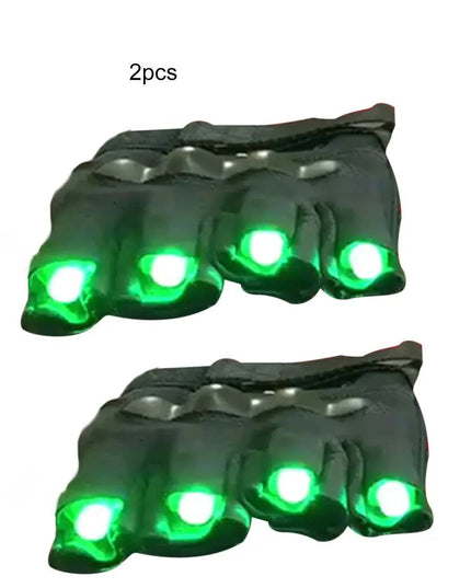 Laser Gloves Flashing LED Gloves Colorful Finger Lights Bright Props for Carnival Dance Costume Easter Party Favors Glow Mittens