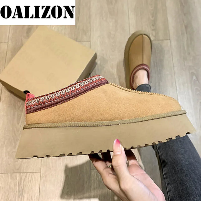 Chelsea Ankle Snow Boots Women Winter 2023 New Brand Fur Short Plush Warm Flats Slippers Platform Shoes Flip Flops Suede Botas