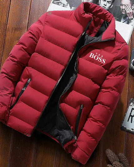 Thick Men New Warm Parka Jackets Winter Casual Men's Outwear Coats Solid Stand Collar Male Windbreak Cotton Padded Down Jacket