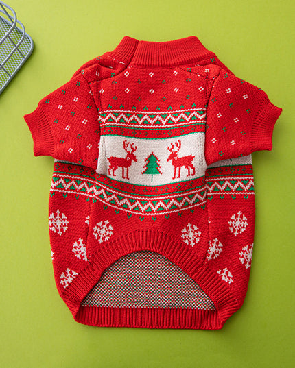 Christmas Tree Elk Christmas Dog Sweater