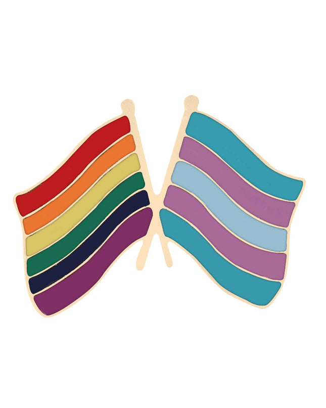 New Creative European And American Six Color Rainbow Brooch