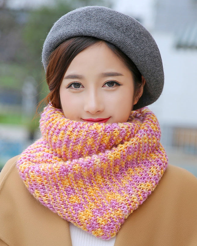 httpWarm thick solid color ladies scarf