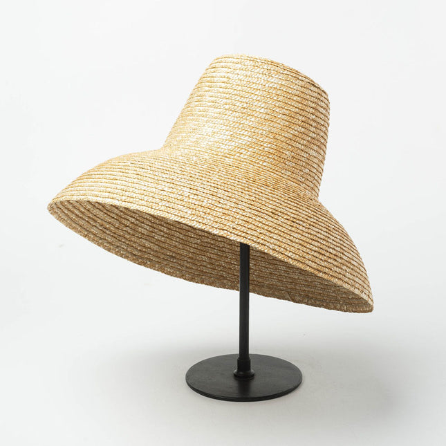 Vintage High Top Big Brim Straw Hat