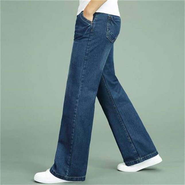 Men's Loose Straight-leg Wide-leg Flared Jeans