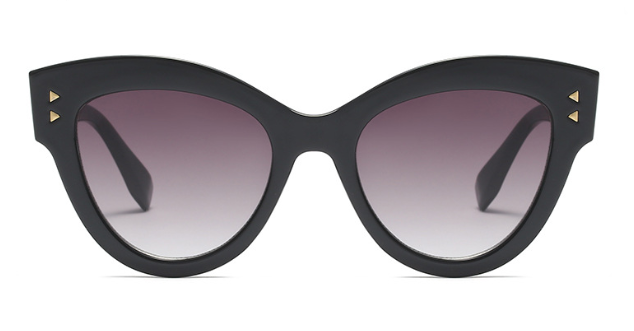 Oversized cool red cat eye sunglasses rivet square leopard glasses trendy designer retro sun glasses female shades for women