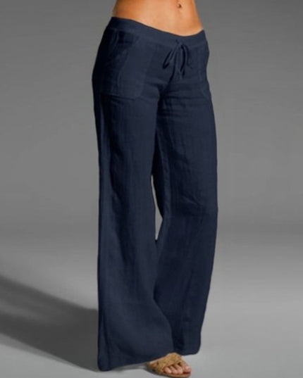 Women's high-waist wide-leg pants