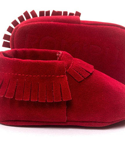 PU Suede Leather Newborn Baby Shoes