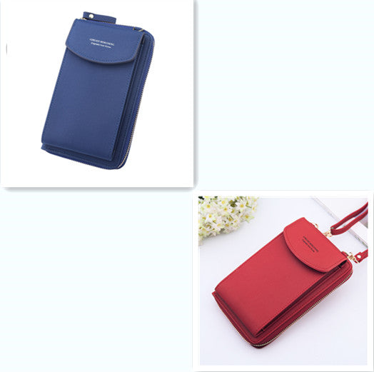 Mobile Phone Bag Zipper Women Diagonal Bag