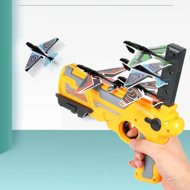 Children's Outdoor Boy Toys Hand Throwing Spin Glider Model Launcher