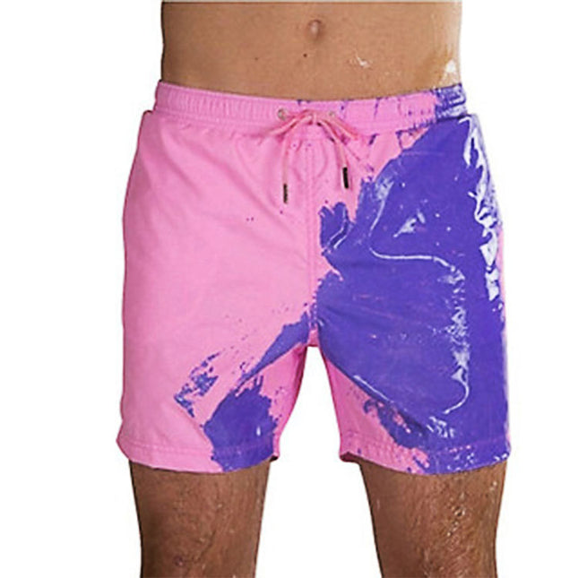 Magical Change Color Beach Shorts Summer Men Swimming Trunks Swimwear Swimsuit Quick Dry bathing shorts Beach Pant