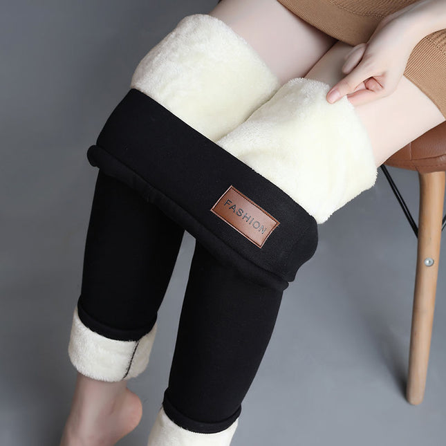 Winter Stretchable Tights | Lambswool Tights | Women's Tights | Waist Black Leggings | Compression Thick Lamb Wool Pants | High Waist | Winter Gift