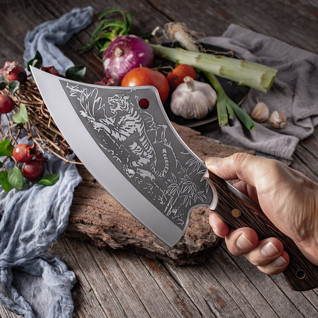 Forged, Chopped And Sliced Household Kitchen Knife, Chopped And Cut Dual Purpose