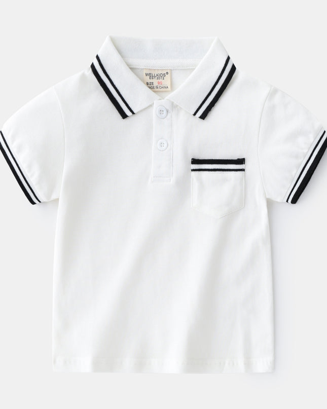 Boys' T-Shirt Summer Polo Shirt