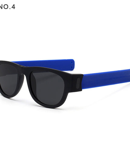 Polarized Folding Wrist Sunglasses With New Strange Bracelet Design Foldablen Sun Glasses