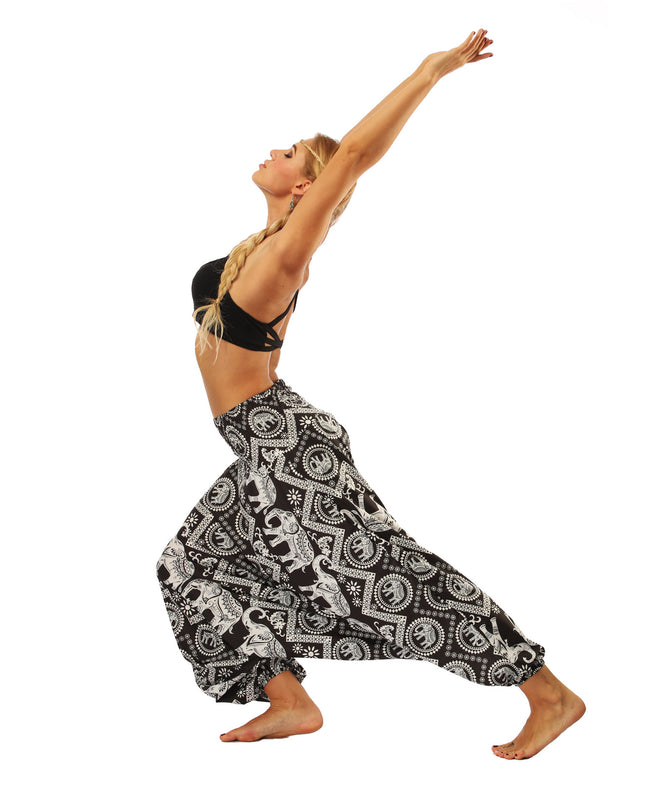 Digital Printed Wide Leg Lantern Yoga Fitness Pants